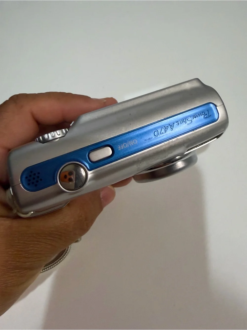 Canon PowerShot A470 Blue 7.1MP Digicam Y2K Bundle TESTED Charger SD Card Case